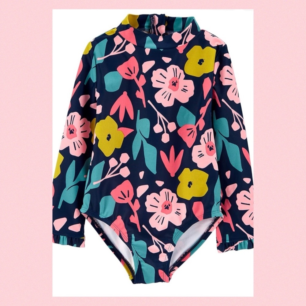 Little girl lone selves one piece swimsuit. 9
